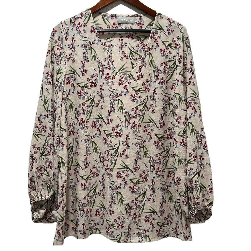 🧸Belongsci floral blouse size XL GUC